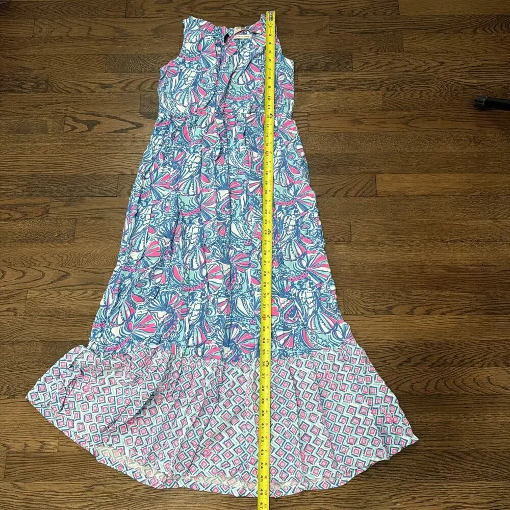 Lilly Pulitzer X Target Girls Maxi Dress -Blue/Pink - Size XL